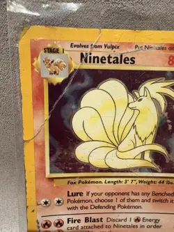 Pokemon TCG Ninetales Holo Rare Card Base Set 12/102 1995 Heavy Play Condition - Image 5