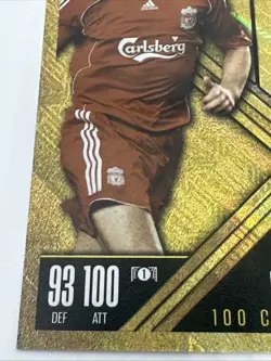 Match Attax Extra 24/25 100 CLUB LEGEND Steven Gerrard 342 Liverpool Football - Image 3