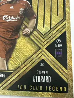 Match Attax Extra 24/25 100 CLUB LEGEND Steven Gerrard 342 Liverpool Football - Image 4