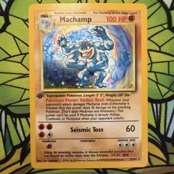 Machamp 8/102 1st Edition Base Set MP - Pokemon TCG - Image 1
