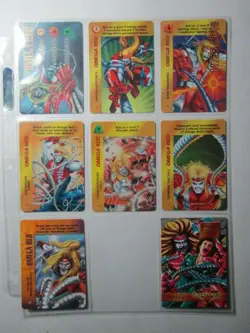 1995 MARVEL OVERPOWER OMEGA RED SET OF 1 HERO CARD ( OP ) + 6 SPECIALS + EXTRA - Image 1