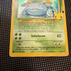 Venusaur 15/102 Celebrations: Classic Collection Holo - Image 3