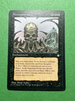 **Necropotence** ~Ice Age~ MTG: Magic the Gtahering, Light Play (LP) - Image 1
