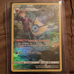 Pokemon Vaporeon 110 HP Ultra Rare Holo TG02/TG30 Stage 1 Brilliant Stars - Image 1