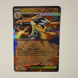 Mega Charizard Y EX Full Art Holo Pokemon TCG Card MEP 030 HP 360 Explosion Y NM - Image 1