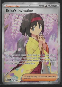 Pokemon TCG - S&V 151 - 196/165 Erika's Invitation - Full Art Ultra Rare - NM/M - Image 1