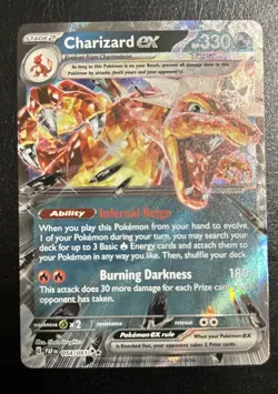 Pokemon TCG Charizard ex Scarlet & Violet Promo Card 161 Stage 2 Holo 330 HP - Image 1