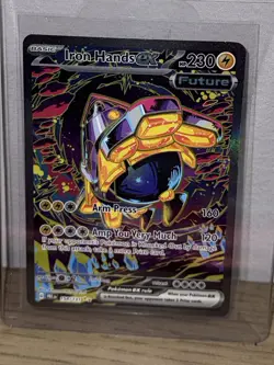 Pokemon TCG Iron Hands Ex 154/131 SIR Prismatic Evolutions Near Mint - Image 1