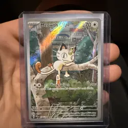 Pokemon Meowth Illustration Rare Holo 106/094 Me02: Phantasmal Flames 70HP Card - Image 1