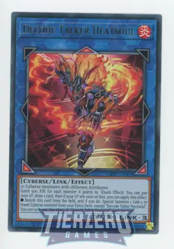 Yugioh Decode Talker Heatsoul GFP2-EN005 Ultra Rare 1st Edition Near Mint - Image 1