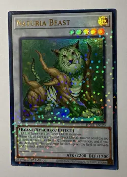 Yugioh Naturia Beast HAC1-EN120 Duel Terminal Ultra Rare 1st Ed NM - Image 1