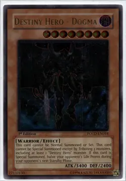 Yu-Gi-Oh! Destiny Hero - Dogma POTD-EN014 Ultimate Rare 1st Edition VLP - Image 1