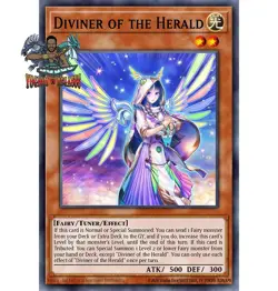 Yugioh! 1x Diviner of the Herald RA05-EN017 Collector's Rare 1st Ed NM - Image 1