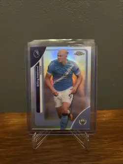 Topps Premier League Chrome 2025/26 Erling Haaland Man City Base Refractor - Image 1