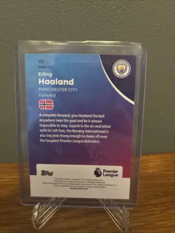 Topps Premier League Chrome 2025/26 Erling Haaland Man City Base Refractor - Image 2