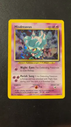 Pokemon Card Misdreavus Double Holo Neo Revelation 11/64 Near Mint NM - Image 2
