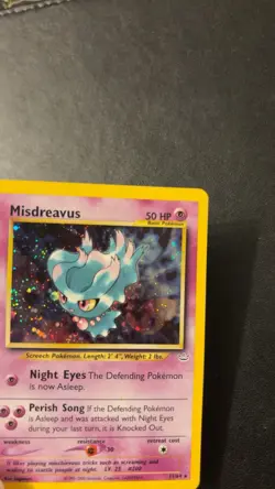 Pokemon Card Misdreavus Double Holo Neo Revelation 11/64 Near Mint NM - Image 4