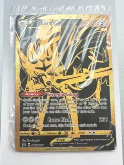 Zacian V SWSH076 SWSH: Sword & Shield Promo Cards Holo Sealed - Image 1