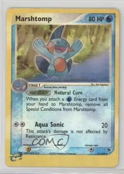 Marshtomp Reverse Foil Pokemon EX Ruby & Sapphire #41 2003 - Image 1