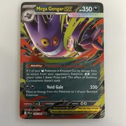 🔥Mega Gengar Ex 056/094 Pokemon Phantasmal Flames NM+🔥 - Image 1