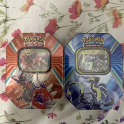 Pokemon TCG Paldea Legends Tin Miraidon EX & Koraidon EX Brand New Sealed X2 - Image 1