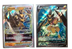 Kleavor V & Vstar SWSH249 SWSH248 Full Art Black Star Promo Pokemon Card NM - Image 1