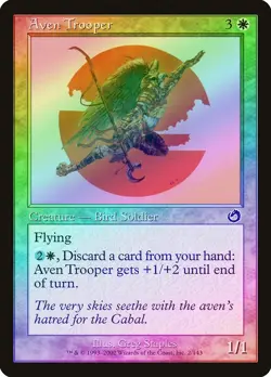 Aven Trooper FOIL Torment PLD White Common MAGIC THE GATHERING CARD ABUGames - Image 1