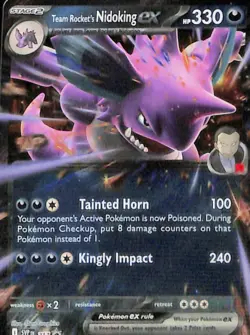 Team Rocket's Nidoking ex - Promo SV: Scarlet & Violet Promo Cards 217 NM Holo - Image 1