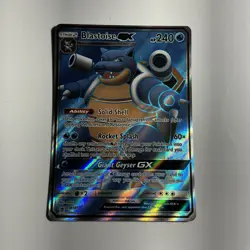 Blastoise GX SM189 Sun & Moon Black Star Promo Pokemon Card Holo Full Art TCG - Image 1
