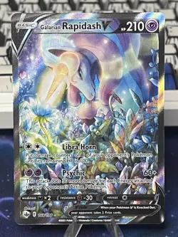 Pokemon TCG English Galarian Rapidash V 168/198 Chilling Reign NM Super Clean - Image 1