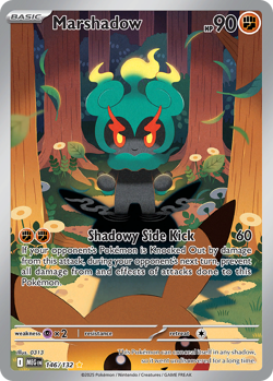 MARSHADOW 146/132 ILLUSTRATION RARE MEGA EVOLUTION POKEMON NEAR MINT - Image 1