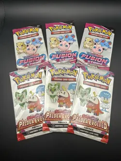 Pokemon Astral, Fusion, Paldea, Brilliant, S&V Fun Packs Lot 10 New Sealed - Image 1