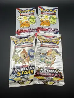 Pokemon Astral, Fusion, Paldea, Brilliant, S&V Fun Packs Lot 10 New Sealed - Image 2