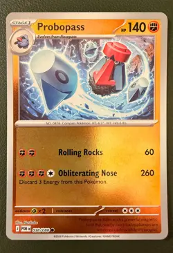 Pokemon TCG Probopass 38/88 Perfect Order ME3 Reverse Holo NM - Image 1