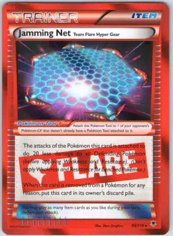 Jamming Net 98/119 Holo Phantom Forces Pokemon Reverse Holo NM - Image 1