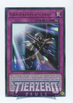 Yugioh Gravekeeper's Trap MAMA-EN029 Ultra Rare 1st Edition Near Mint - Image 1