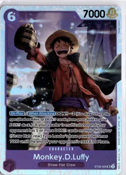 Monkey.D.Luffy ST26-005 Purple Black Super Rare English One Piece Card - Image 3