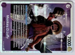 Monkey.D.Luffy ST26-005 Purple Black Super Rare English One Piece Card - Image 5