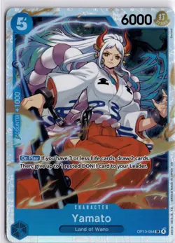 OP13-054 Yamato Super Rare English One Piece TCG Card OP13 Carrying on His - Image 3