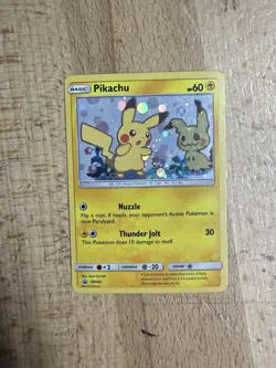 Pokemon 2019 Pikachu SM162 Sun & Moon Black Star Promo Holo Card TCG LP - Image 1