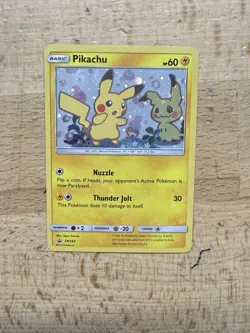 Pokemon 2019 Pikachu SM162 Sun & Moon Black Star Promo Holo Card TCG LP - Image 2