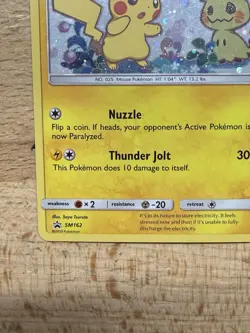 Pokemon 2019 Pikachu SM162 Sun & Moon Black Star Promo Holo Card TCG LP - Image 5