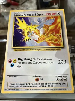 Pokemon - Articuno, Moltres, and Zapdos Jumbo Promo Card - LP - Image 1