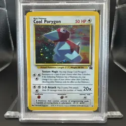 2000 Pokemon Cool Porygon #15 Holo Black Star WoTC Promo Graded PSA 6 - Image 3