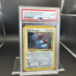 2000 Pokemon Cool Porygon #15 Holo Black Star WoTC Promo Graded PSA 6 - Image 5
