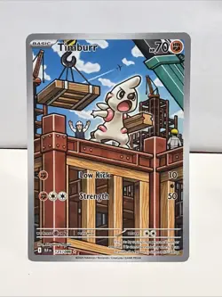 Pokemon TCG SV: Black Bolt - Timburr 125/086 Illustration Rare Holo - Image 1
