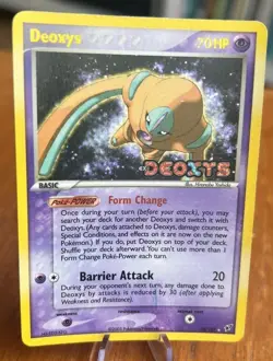 Deoxys 18/107 EX Deoxys Reverse Holo Stamped 2005 Pokemon Card LP - Image 2