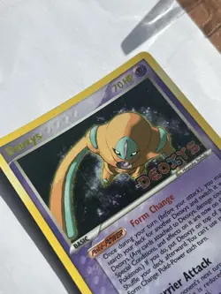 Deoxys 18/107 EX Deoxys Reverse Holo Stamped 2005 Pokemon Card LP - Image 4
