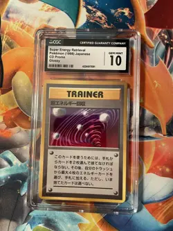 CGC 10 1998 Japanese Super Energy Retrieval Trainer CD Promo Pokemon Card - Image 1