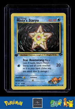 Pokemon Gym Challenge 092/132 Misty's Staryu 1st Ed - Image 1
